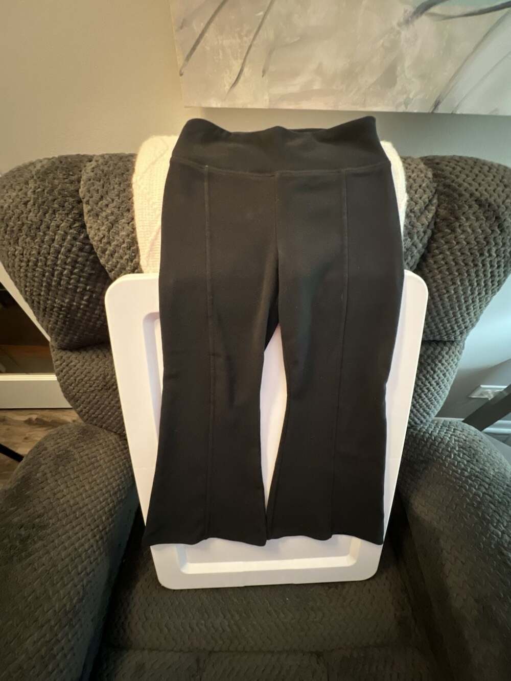 Abercrombie Kids YPB Flare Black pants. 
Soft material